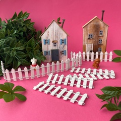 Заборчик декоративный, миниатюра, цвет белый, 7-8 делений, 9*3 см, набор 8 шт