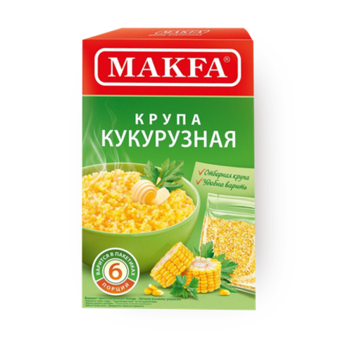 Крупа Макфа кукурузная вар/пак 400г, шт