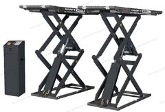 Ножничный подъемник короткий под пороги Напольный низкопрофильный KRW350SF (220 В) Серый Kraftwell