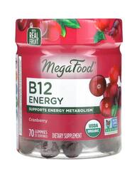 MegaFood B12 Energy, Клюква, 70 жевательных конфет