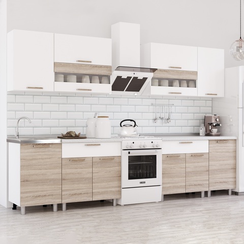 кухонный гарнитур АЙСБЕРИ 2,4 м