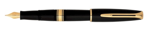 Ручка перьевая Waterman Charleston Ebony Black GT, F (S0700980)