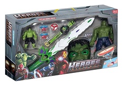 Набор ХАЛ+маска+меч+часы+стреляет, 42*63