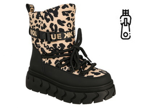 Кедберри дутики 32-37 черн-оранж  DQL_25-107_black-orange