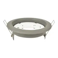 Встраиваемый потолочный светильник под лампу GX53, серебро / серая, без лампы