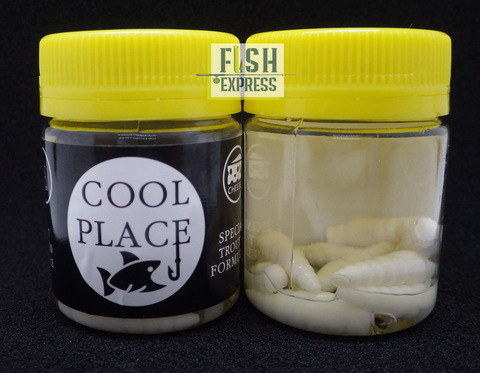 COOL PLACE ЛИЧИНКА(ЗИМА)FLOATING STRETCH цвет БЕЛЫЙ 28мм/12шт в банке