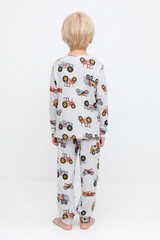 пижама  для мальчика  К 1552/речной перламутр,машины