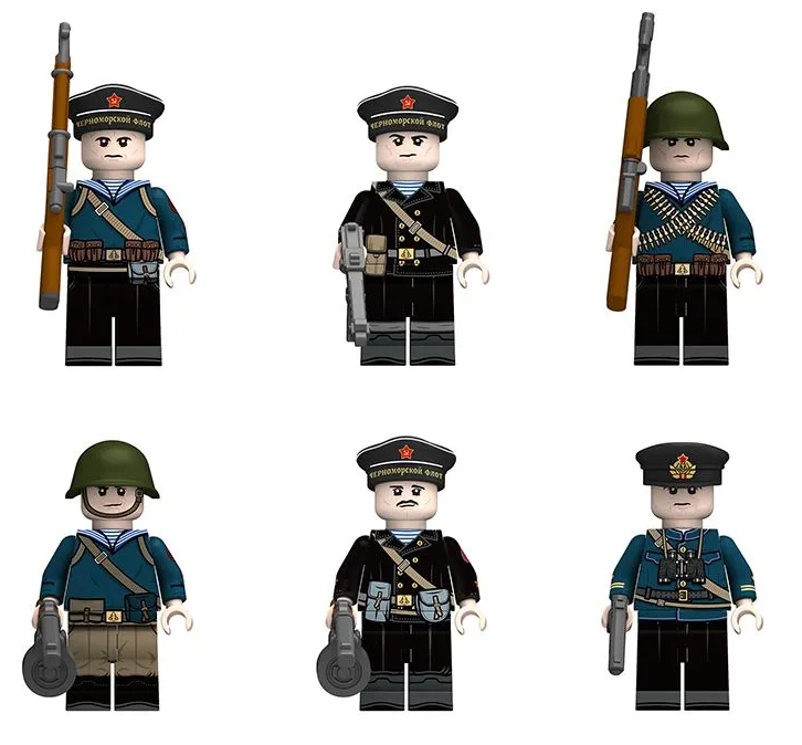 Минифигурки Военных Черноморский флот ВМФ России серия 558