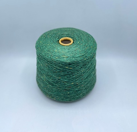 Filcom, Tibet tweed 2/11 550м. 50%Як, 50%Шелк, Зеленый,твид, 37161