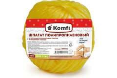 Шпагат полипропиленовый, 50м, 1000 Текс, желтый, Komfi/60