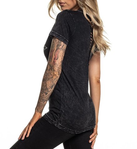 Affliction | Футболка женская Silver Heart AW21673 левый бок