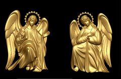 Силиконовый молод № 0208 Ангелы 2 в 1