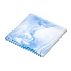 Керамические подставки для пиал, кружек и стаканов небесного цвета