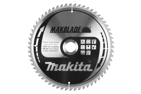 Диск Makita по алюминию 260х30х2,4 мм, 80, B-09656