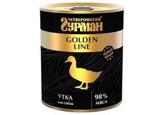 Четвероногий Гурман Golden кон.для собак (утка) в желе 340г