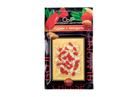 Сыр с ягодами годжи и миндалем Amyga, 150г
