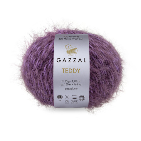 GAZZAL Teddy (40% cупервош мериносовая шерсть, 60% ПА, 50 гр/150 м)