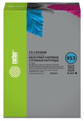 Картридж струйный Cactus CS-L0S58AE 953 черный (58мл) для HP OJ 7720 Pro, 7730, 7740, 8210