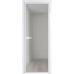 Алюминиевая дверь 1AХ вайт остеклённая