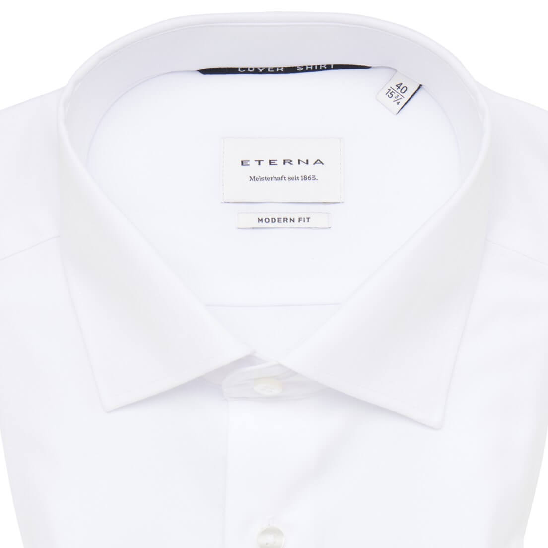 Сорочка мужская Eterna Modern Fit 8817-X18K-00 из твила белая