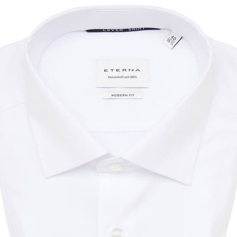 Сорочка мужская Eterna Modern Fit 8817-X18K-00 из твила белая