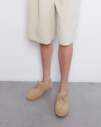 Мокасины из замши песочный