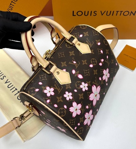 Сумка LOUIS VUITTON х TM Speedy 25, коричневый