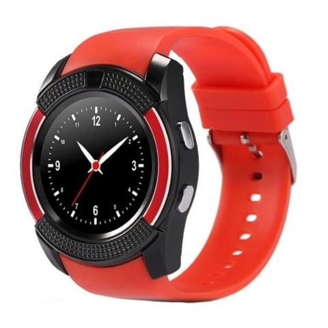 УМНЫЕ ЧАСЫ SMART UWATCH V8 Красные