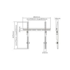 Кронштейн Brateck KL14-44F для ТВ и мониторов, 32