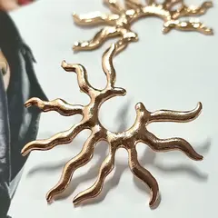 88156 - Серьги СОЛНЦЕ ювелирная бижутерия