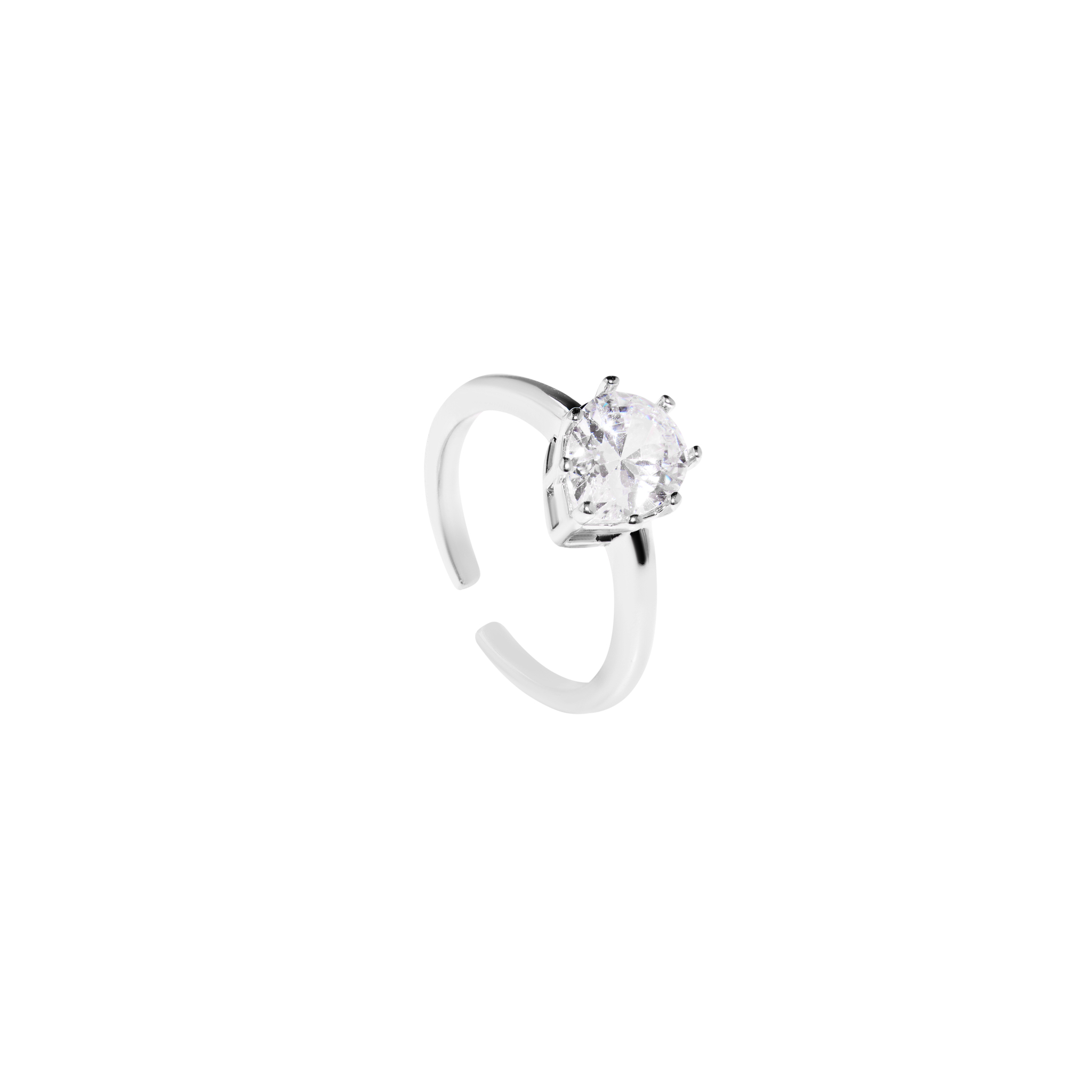

Кольцо Silver Ring With Pear-shaped Crystal