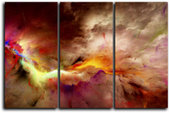 Модульная картина "Вихрь цветов"