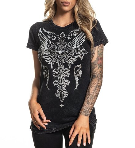 Affliction | Футболка женская Silver Heart AW21673 перед
