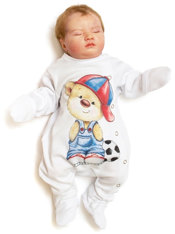 Комбинезон на кнопках "Мишка с мячиком"