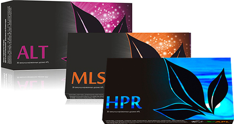 APL. Стартовый набор аккумулированных драже APLGO. ALT+MLS+HPR для восстановления и защиты печени