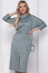 Платье Стильная Леди (серо-зеленое) П11555 LT Collection