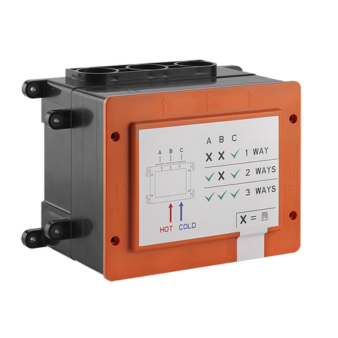 Gessi Hi-Fi Встраиваемая часть для смесителя однорычажного, с кнопками, 1/2" соединение., цвет: хром 63055#031