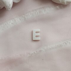 Подвески буквы A, B, C, D, E, F, перламутр, 10 мм, 1 шт, П649, П650, П651, П652, П653, П654