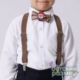 Набор (подтяжки + бабочка) новогодний