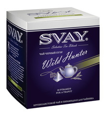 Чай Svay Wild Hunter (Дикий охотник) черный в пирамидках для чайников (20 пирамидок по 4 гр.)