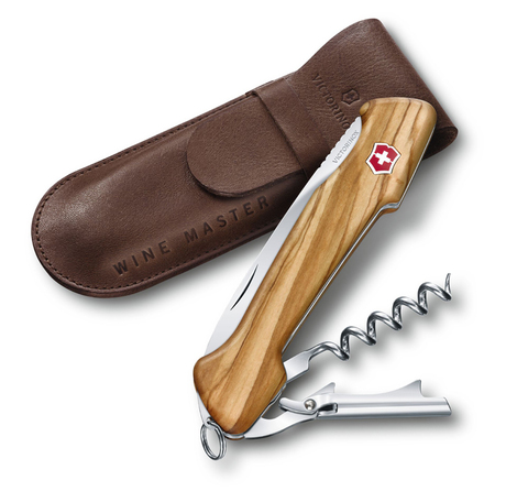 Нож складной Victorinox Wine Master, 130 mm, 6 функций, оливковое дерево