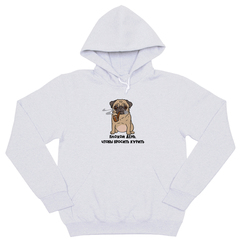 Толстовка "Мопс - бросает курить"