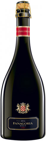 Вино игристое брют белое с з.н.м.п.  Сенной  выдержанное Фанагория