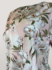 Блузка Laura Canorra 2211 цветы к/р