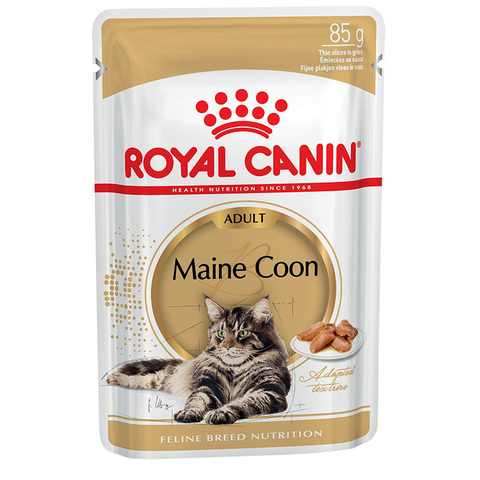 Мэйн Кун Соус  85 г Влажный корм Royal Canin Maine Coon Adult для взрослых кошек породы Мэйн Кун