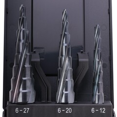 Набор ступенчатых сверл 6-12/6-20/6-27мм UltimateCUT HSS RUnaTEC Ruko 101087PRO