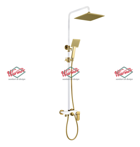 Смеситель для душа  Warmer White Line 10D Comby