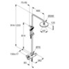 Душевая система внешнего монтажа Kludi Dual Shower System A-qa 6609505-00