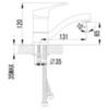 Lemark Omega LM3107C Смеситель для раковины Хром