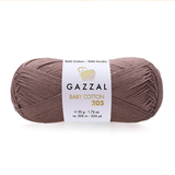 Пряжа Gazzal Baby Cotton 205 цвет 526 мокко